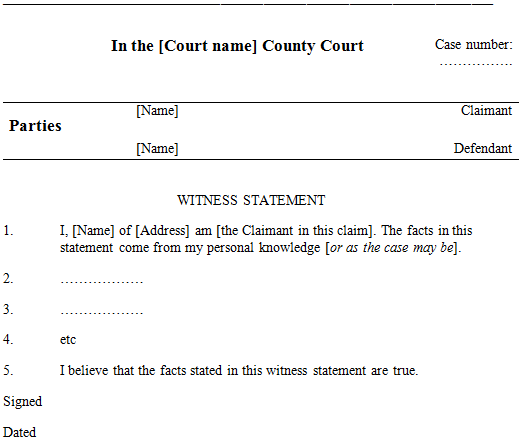 Correctly submitting and providing your witness statement can be the difference between a win or loss in your court case.