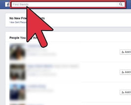 Find people on Facebook