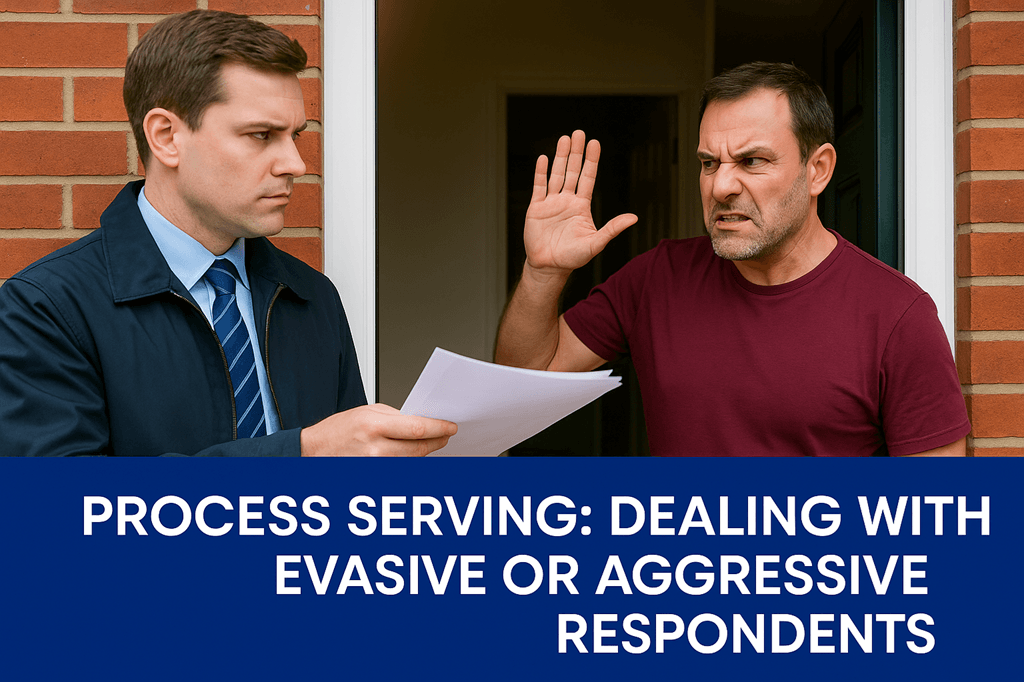 process serving - dealing with evasive or aggressive respondents