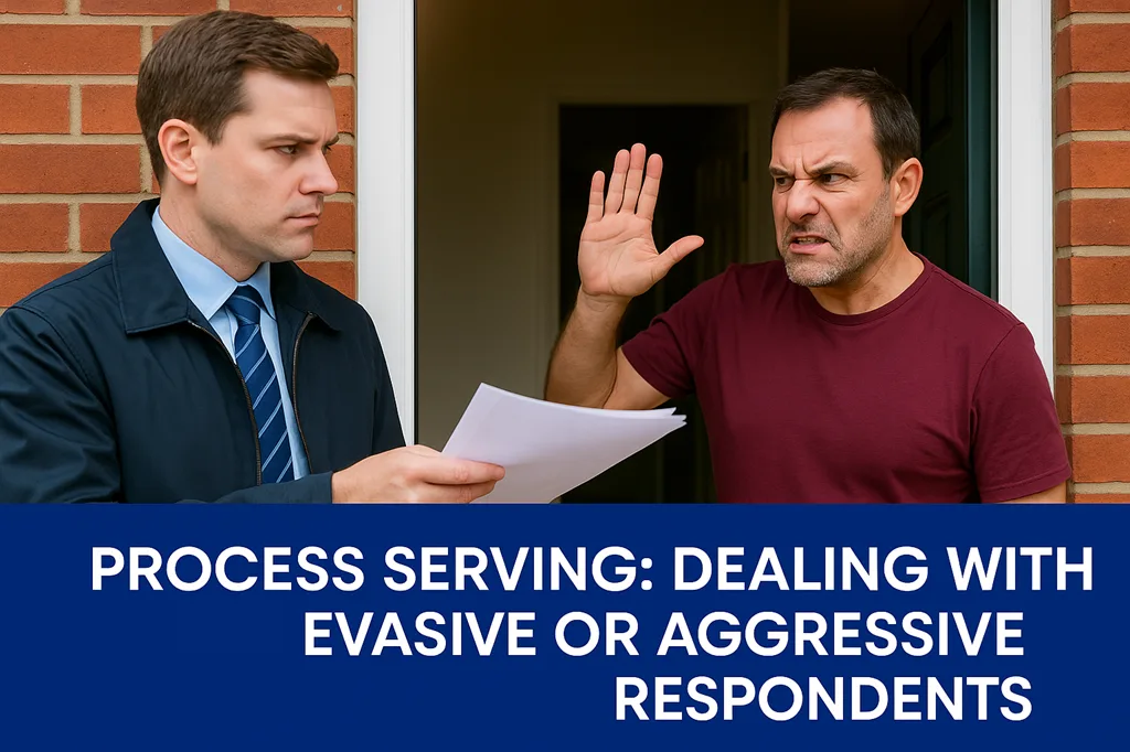 process serving - dealing with evasive or aggressive respondents